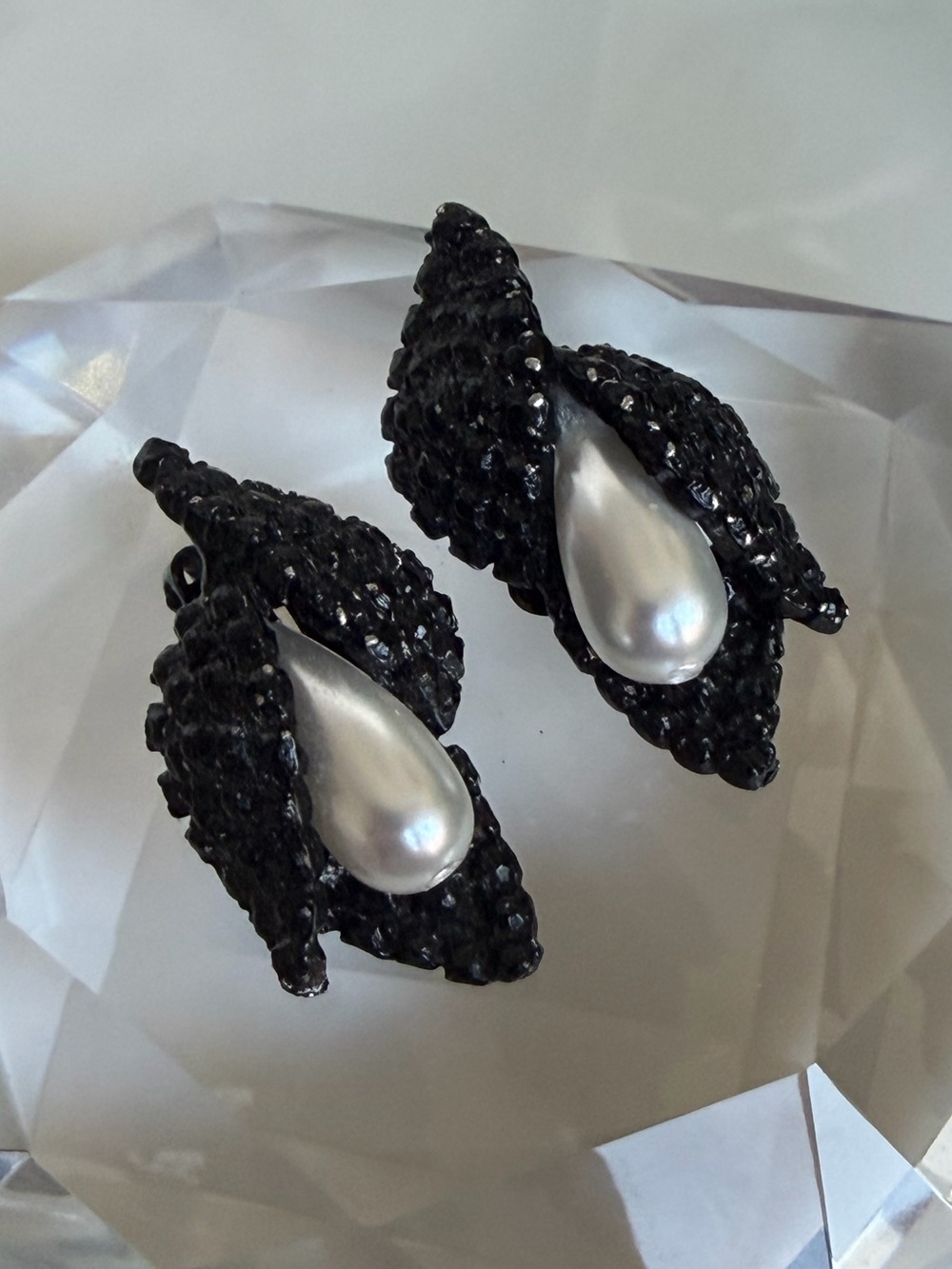 Vintage Opera Pearl Beaded Earrings